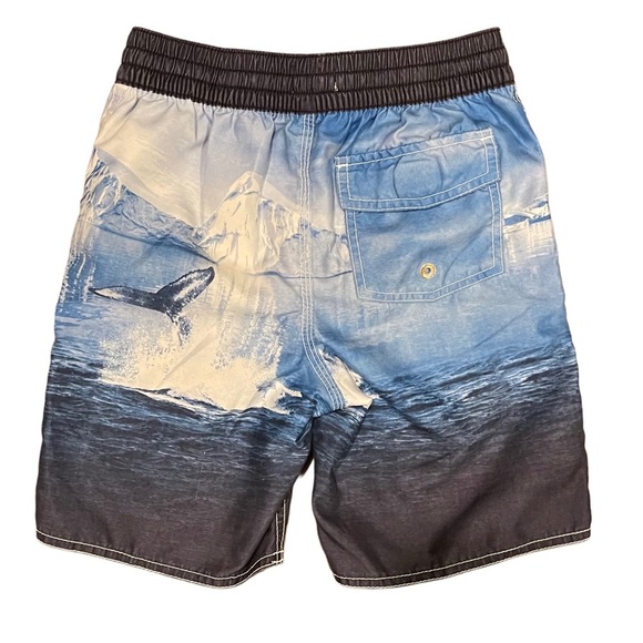 OLD NAVY Boys Swim Trunks Size S 6/7 Whale Print - Picture 3 of 5